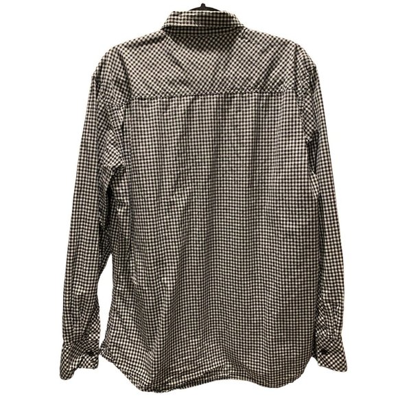 Men's Checked Black Button Down Regular Fit Shirt